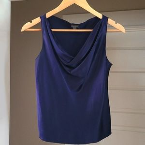 100% silk cowl neck blouse